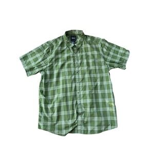 5.11 Tactical Men's Green Plaid Short Sleeve Button Up Shirt Extra Large